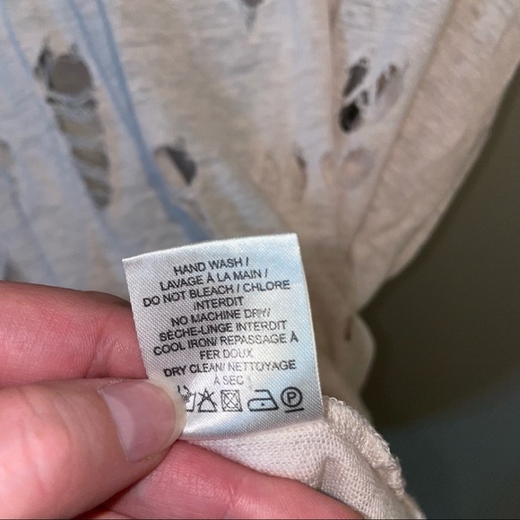 IRO Distressed Linen T-shirt - Picture 5 of 7